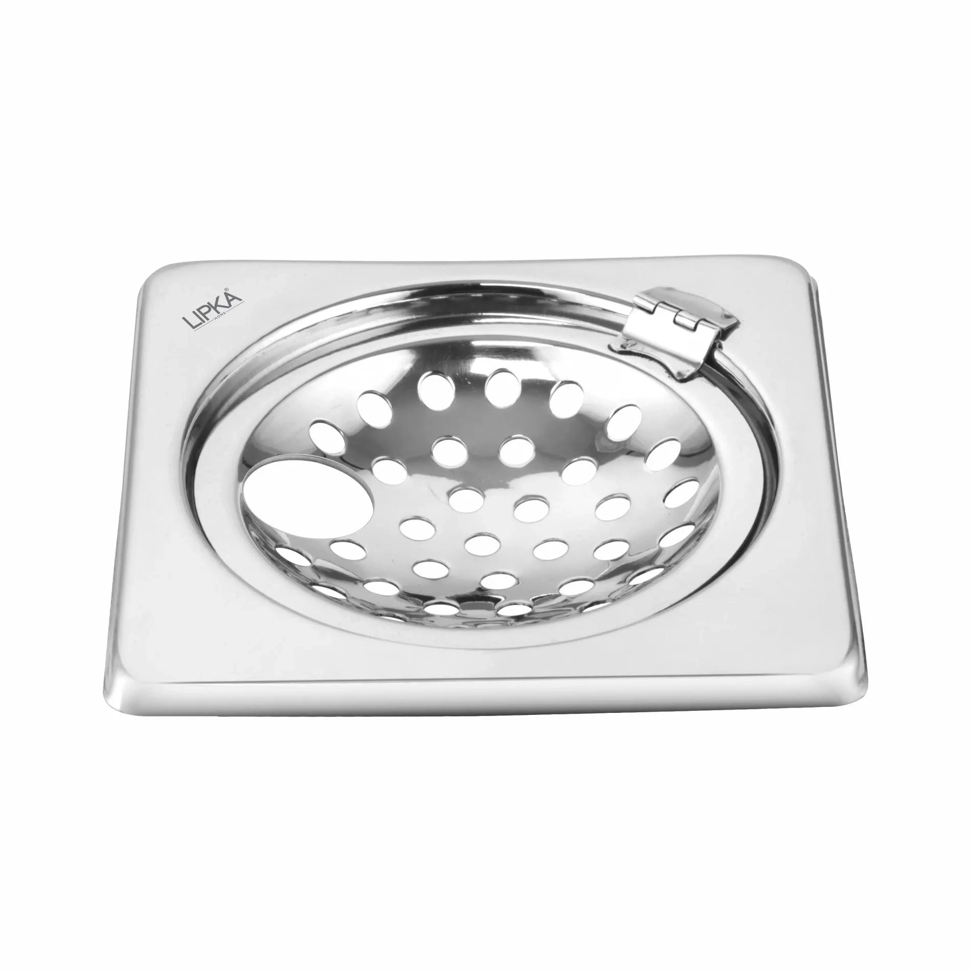 Lipka Eon Square Floor Drain with Hinge and Hole (6 x 6 Inches)
