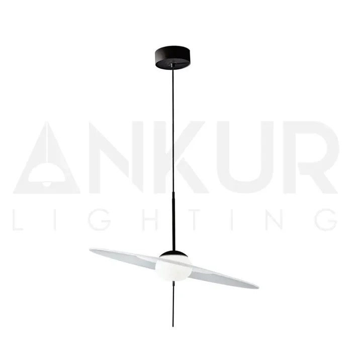 Ankur Solara LED Hanging Light Mid Century Modern Pendant Light by Ankur : Colours available: White 3 6