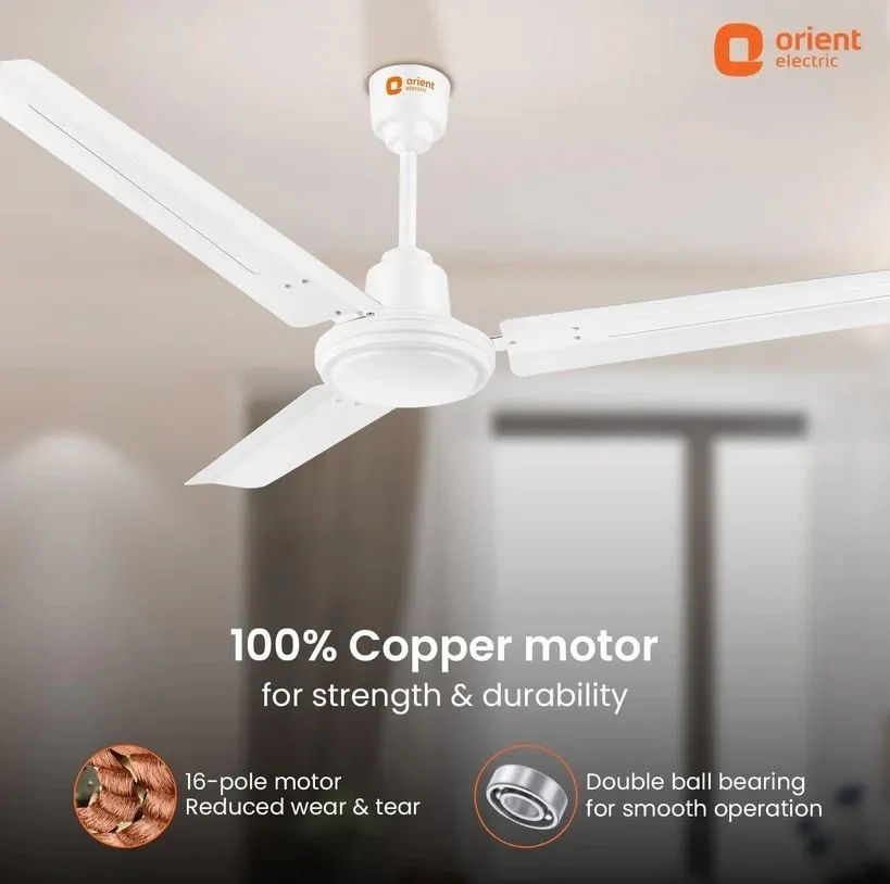 Orient Electric Falcon 400 Ceiling Fan 1400MM White by Orient Electric : Colours available: White 2 2
