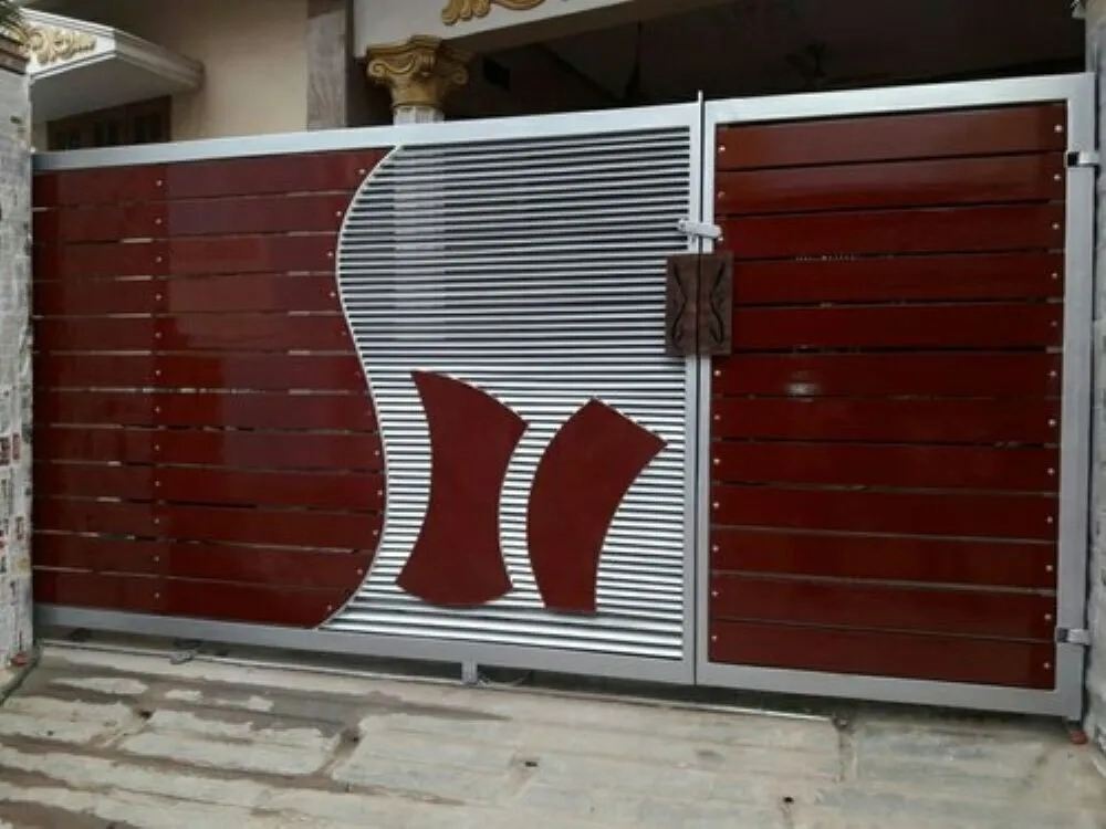 MM craft Automatic and Motorized Sliding Gate by MM craft : Colours available: Silver