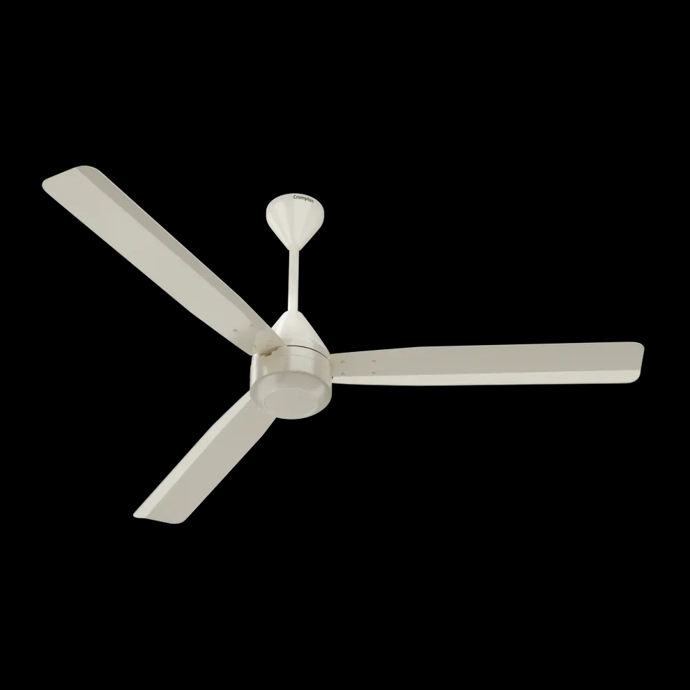 Crompton Energion Groove Remote BLDC Ceiling Fan - Opal White by Crompton : Colours available: White