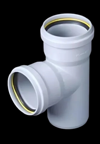 Truflo SWR Pipe Fitting Single Tee - SF07000160 by Truflo by Hindware for Sanitary Waste Water : Colours available: Grey