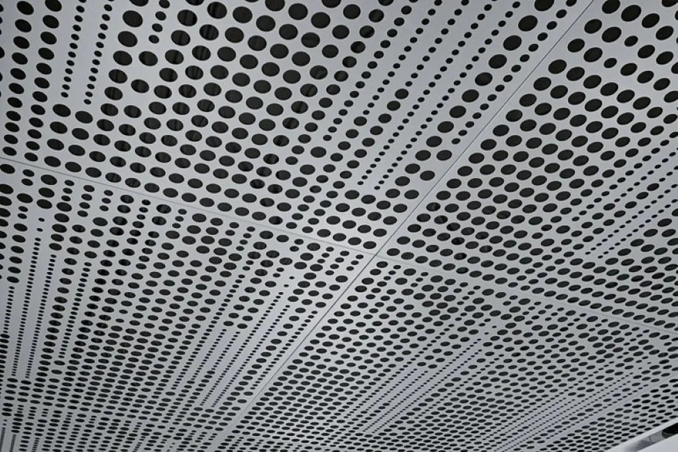 Techno Acoustic Gi Clipin Custom Perforated Ceiling Tile by Techno Acoustic : Colours available: White 2 2