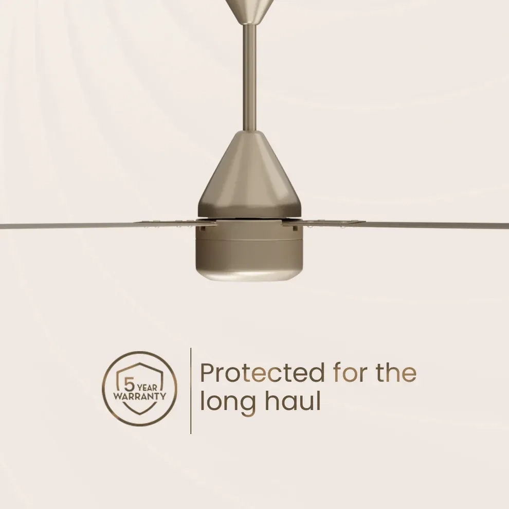 Crompton Energion Groove Remote BLDC Ceiling Fan - Opal White by Crompton : Colours available: White 15 3