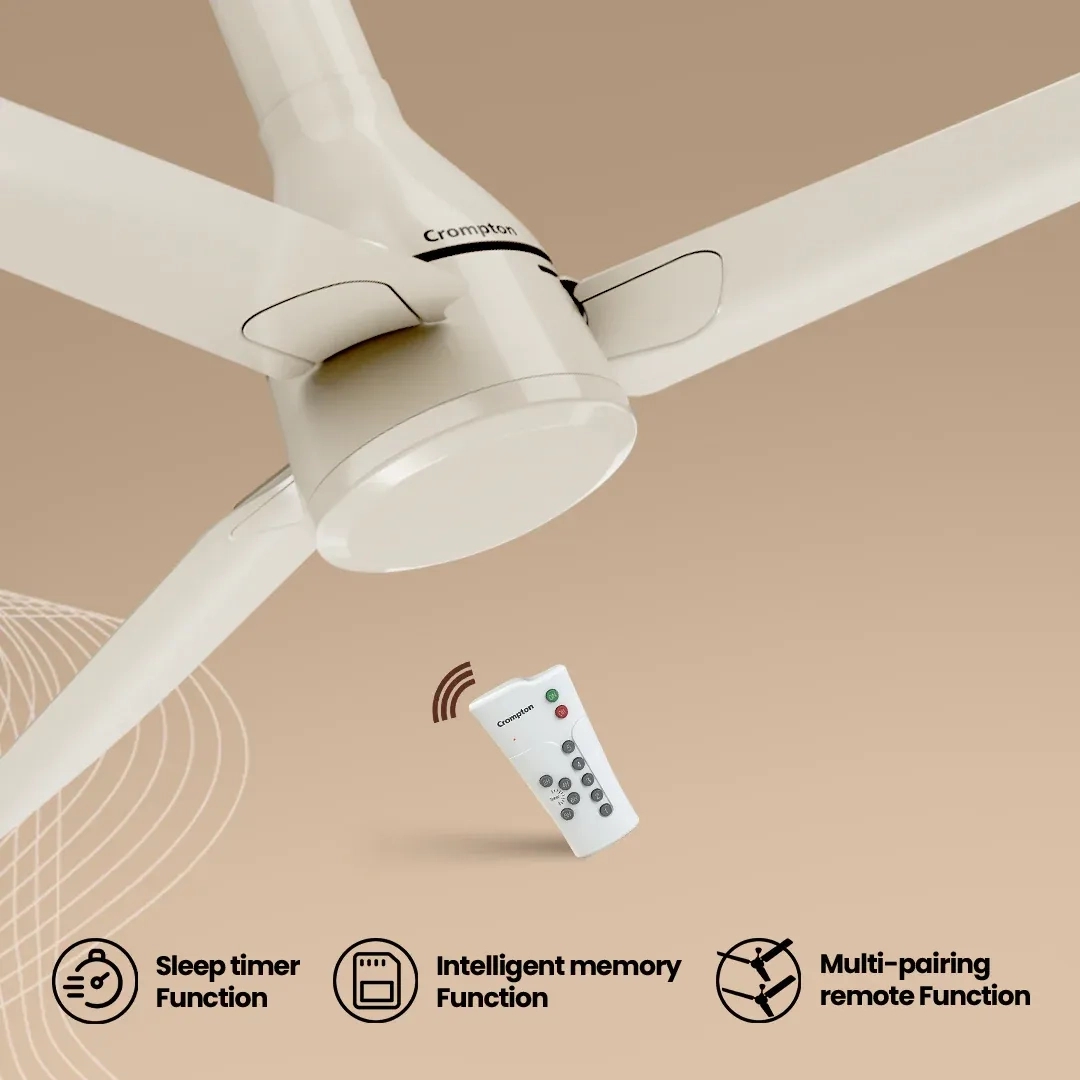 Crompton Energion Roverr BLDC Ceiling Fan - Champagne Gold by Crompton : Colours available: GoldDust 12 1