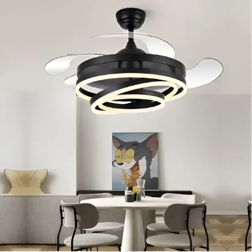 Glimmora Lustro Chandelier Ceiling Fan With Remote Control by Glimmora