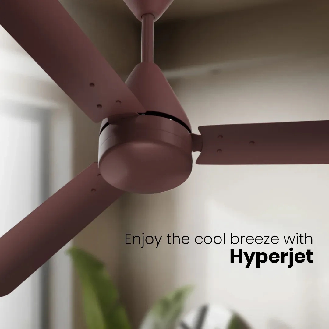 Crompton Energion Hyperjet BLDC Ceiling Fan - Brown by Crompton : Colours available: Brown 13 1