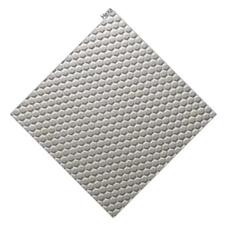 Aerolite Hexa T24 Acoustic Ceiling Tile by Aerolite : Colours available: Grey 1 1