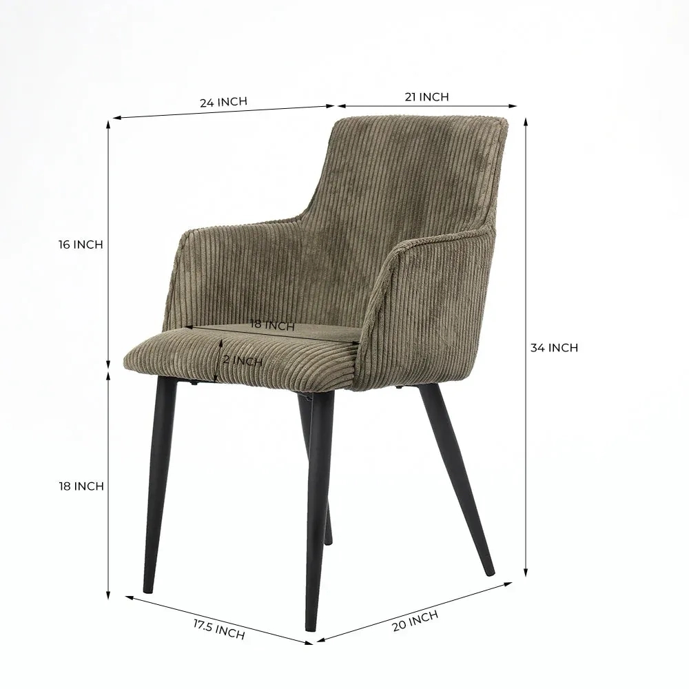 LivingShapes Serenity Shore Splendor Dining Chair - Sage Green by Living Shapes : Colours available: CamouflageGreen 2 2
