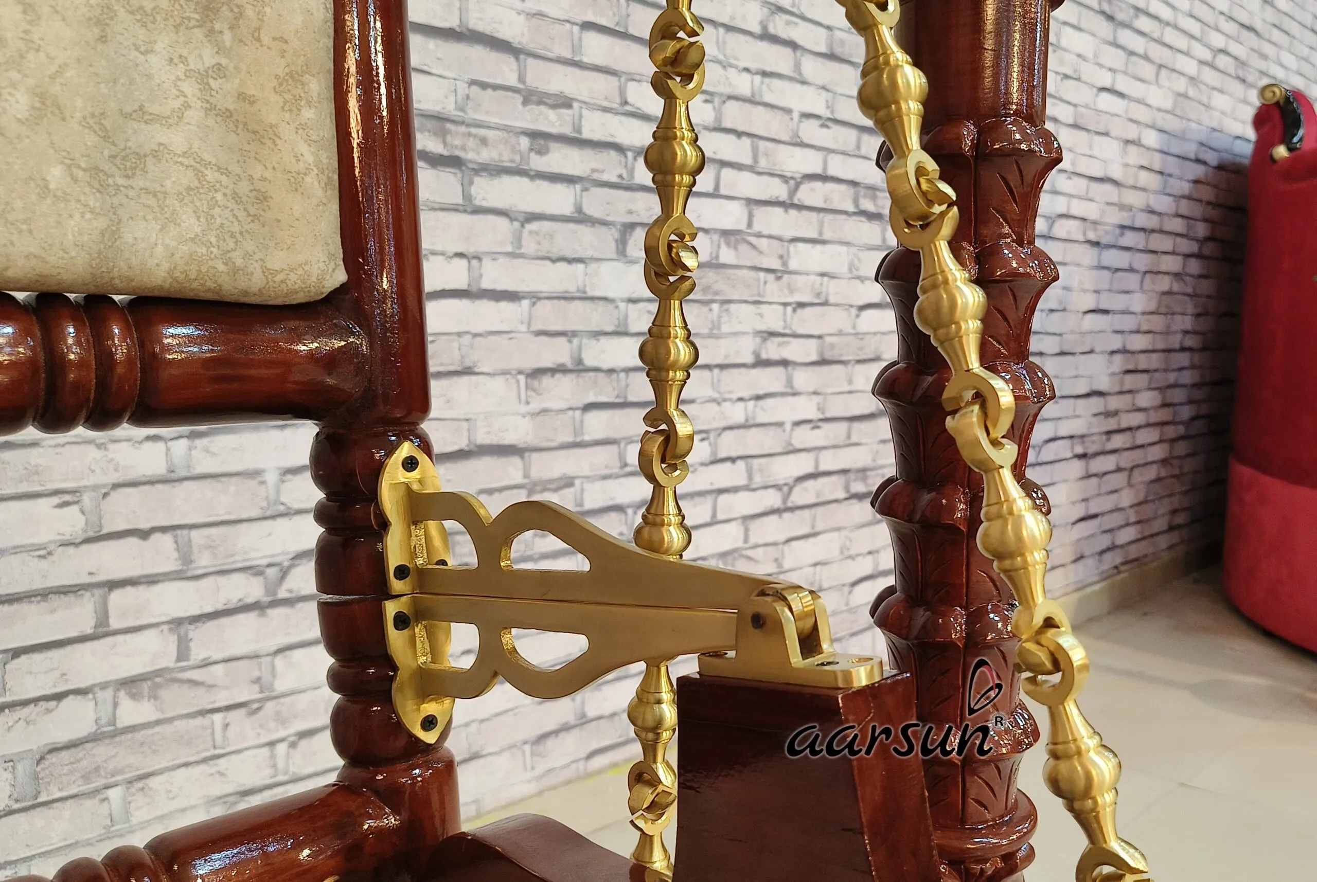 Aarsun 2-in-1 Swing, Wooden Cradle for Janmashtami with video 1