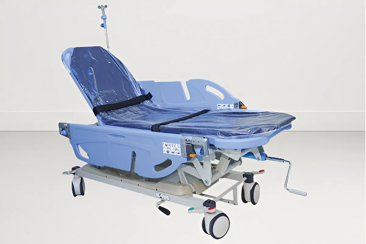 SI Surgical Hospital Luxurious Emergency Recovery Trolley - SIS 2007XL by SI Surgical for Hospital : Colours available: CornflowerBlue