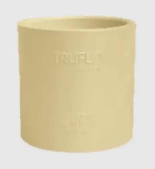 Truflo CPVC Pipes Coupler Plain - CF01000032 by Truflo by Hindware for Hot and Cold Water : Colours available: Yellow