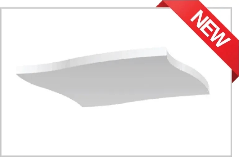 Anutone Soft Subtex Clouds S-Rhombus - Ceiling Tile by Anutone : Colours available: White