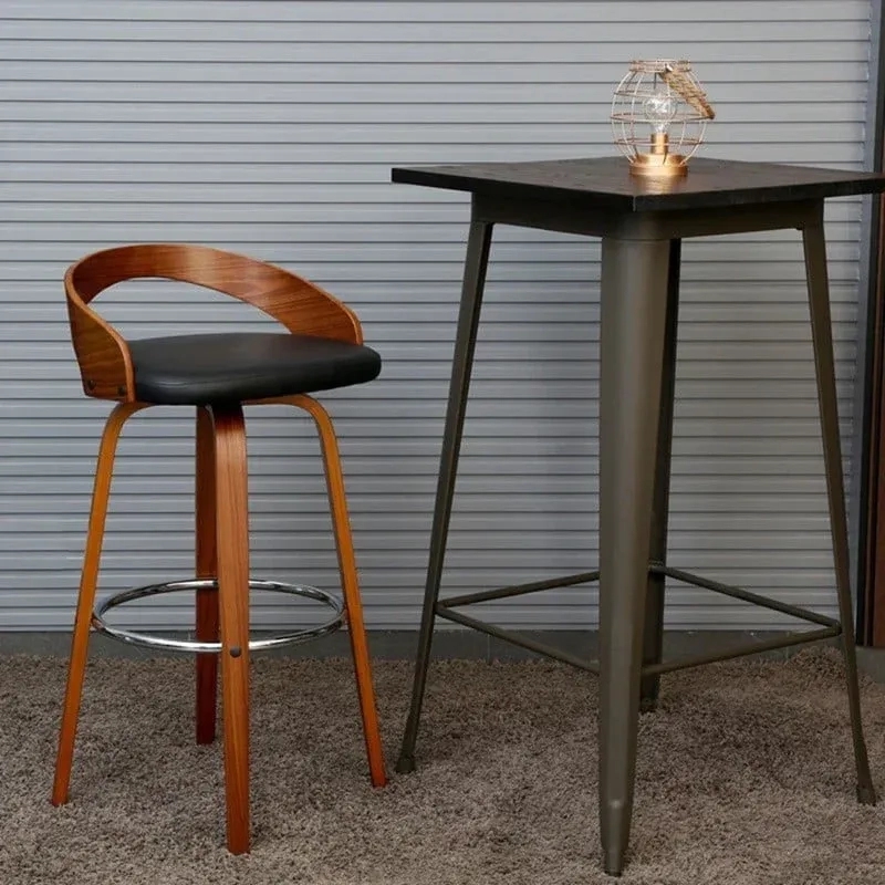 Wooden High Bar Stool by Aadinath Furniture : Colours available: WoodyBrown 8 8