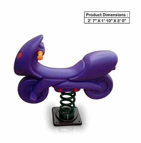 Ok Play Bike Rider Spring Rocker by OK Play for Outdoor, Indoor : Colours available: Purple 2 2