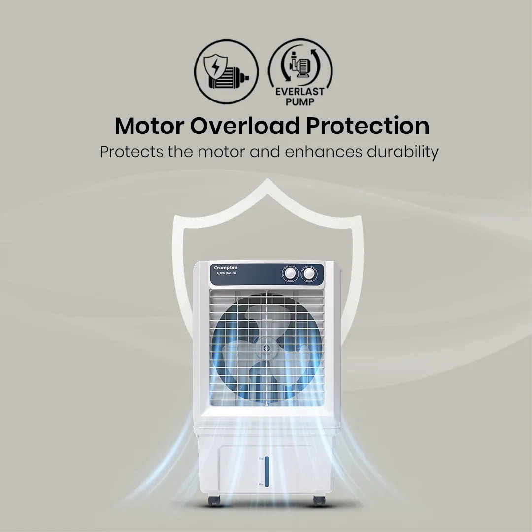 Crompton Aura Dac Air Cooler - 70-L by Crompton : Colours available: White 15 7