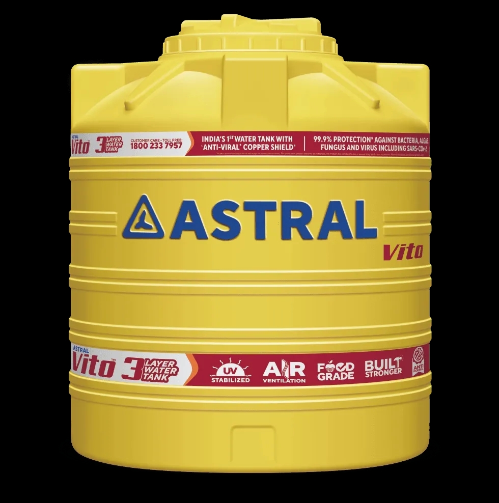Astral Vito - 3 Layer Water Tank with Anti-Viral Copper Shield - A832305XXSB by Astral Pipes : Colours available: Yellow