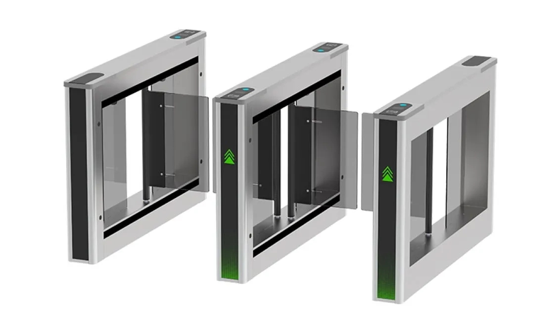 Zk Teco Saturn-S2000 Series - Swing Barrier Turnstile by ZKTeco : Colours available: Grey
