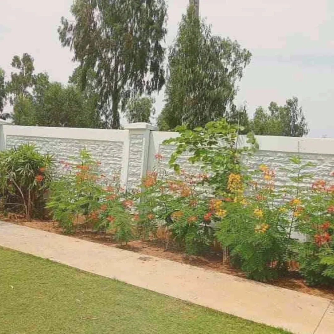 Justfence Unislab Wall Fence by Justfence : Colours available: White 2 2