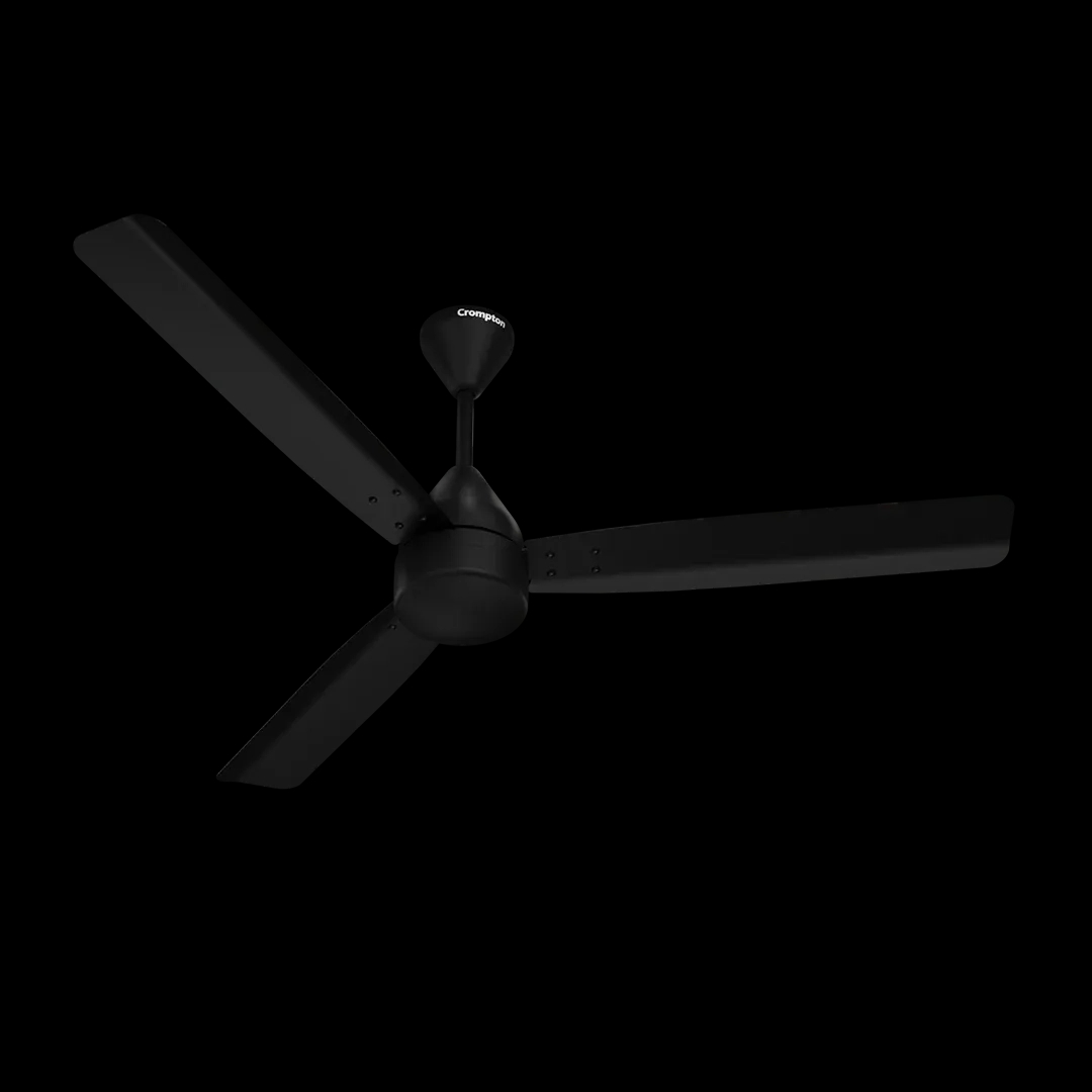 Crompton Energion Groove Regmote BLDC Ceiling Fan -  Onyx by Crompton : Colours available: Black