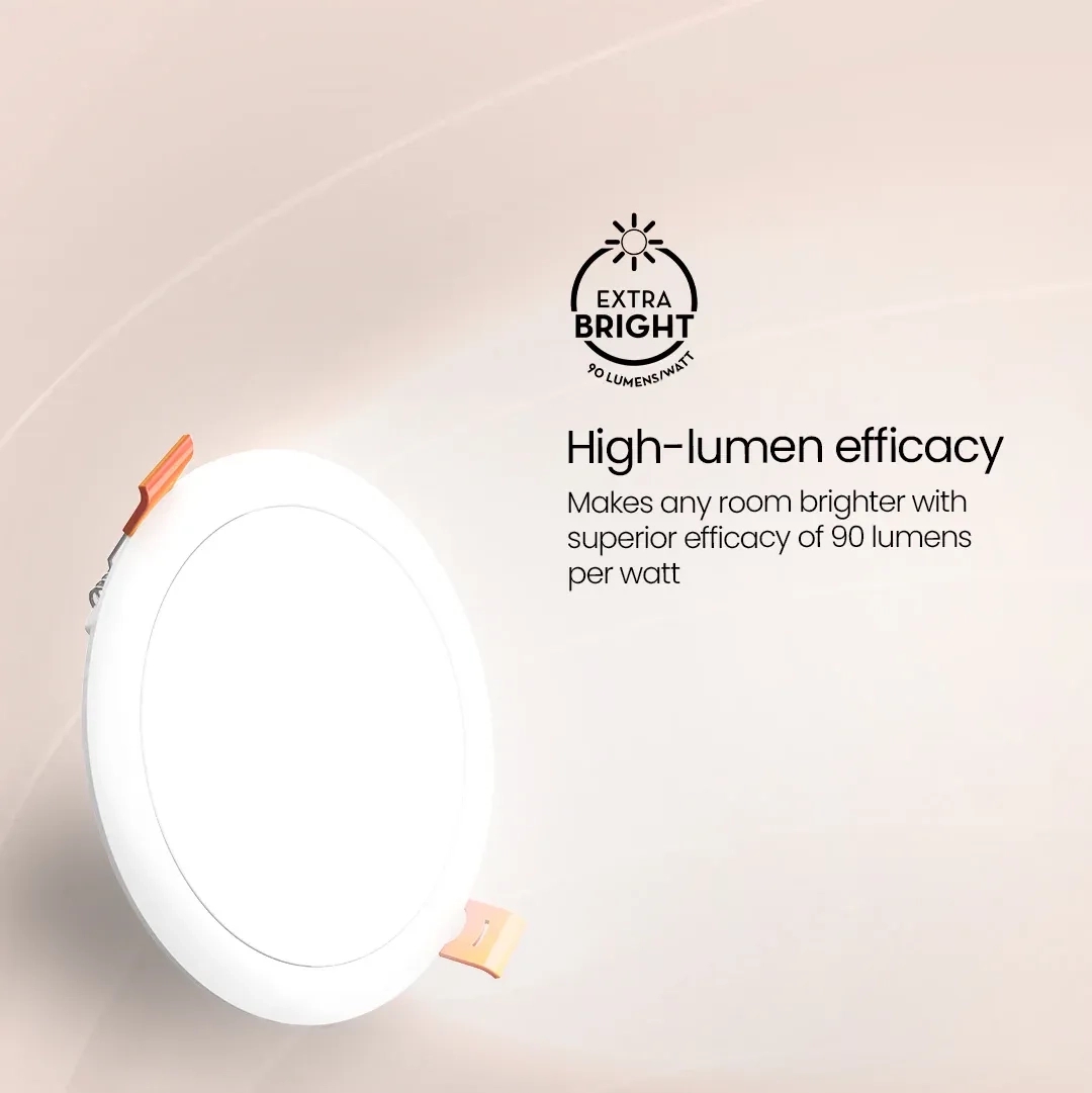 Crompton 12W Star Cosmos Round LED Recess Panel by Crompton : Colours available: White 3 4