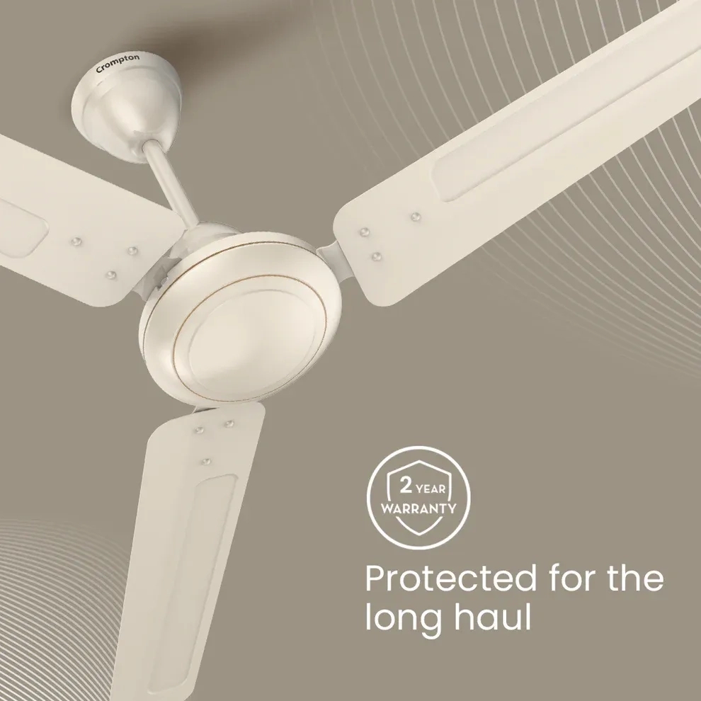 Crompton Surebreeze Starspeed| Ceiling Fan - Ivory by Crompton : Colours available: Ivory 10 5