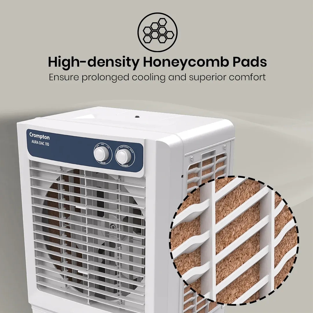 Crompton Aura Dac Air Cooler - 110-L by Crompton : Colours available: White, RoyalBlue 13 4