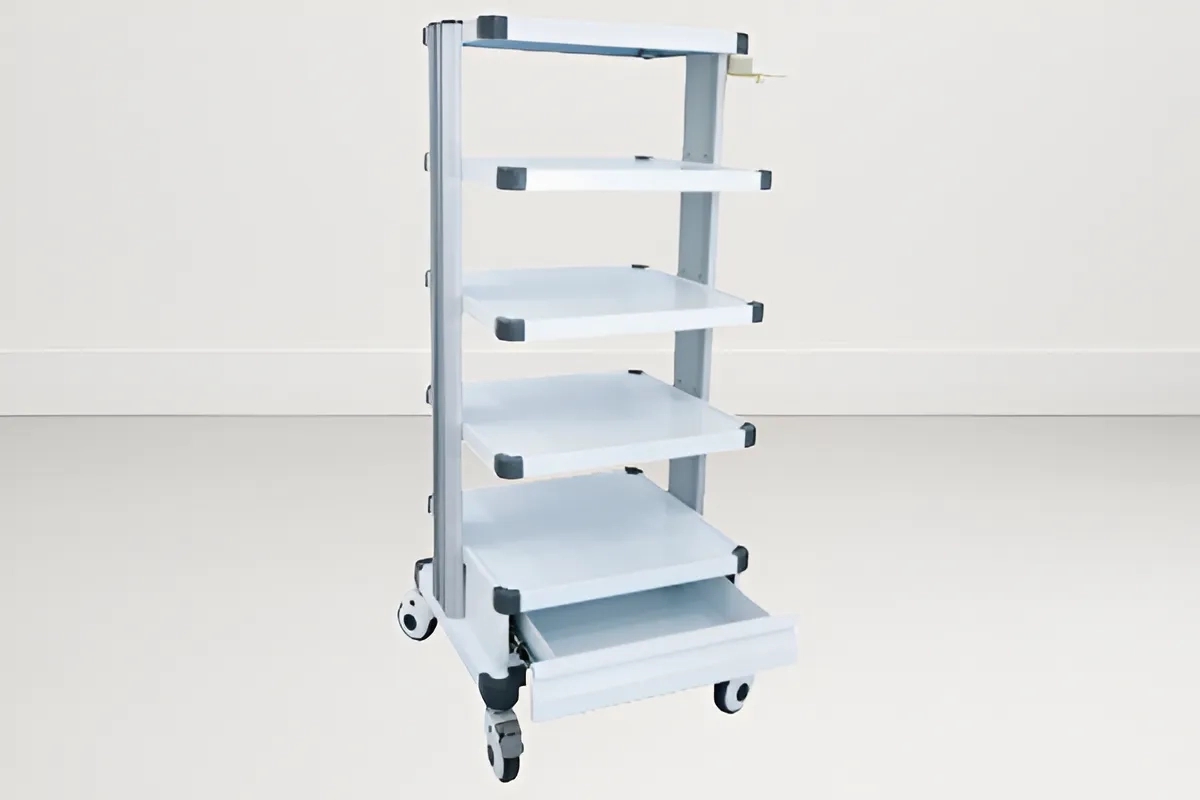 SI Surgical Hospital Laparoscopy Trolley Imported - SIS 2082A by SI Surgical for Hospital : Colours available: White 1 1