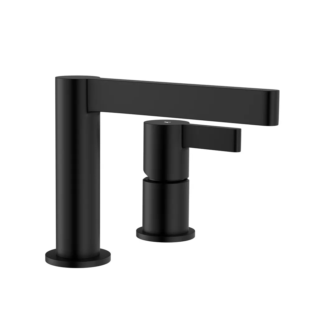 Artize 2-Hole Deck-Mounted Single Lever Basin Mixer - Black Matt -  ASI-BLM-517187
