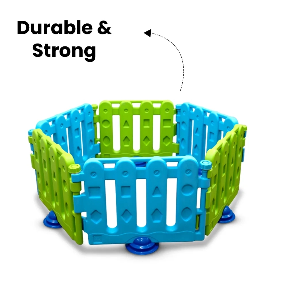 Ok Play Activity Panel- Pen New - Parrot Green And Skyblue by OK Play for Outdoor, Indoor 2 3