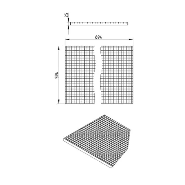 Lidco Industrial Grating by Lidco : Colours available: Silver 2 5