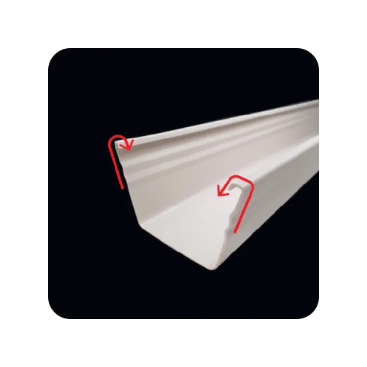 Aizar Spout Rain Gutters by Aizar : Colours available: White 1 3