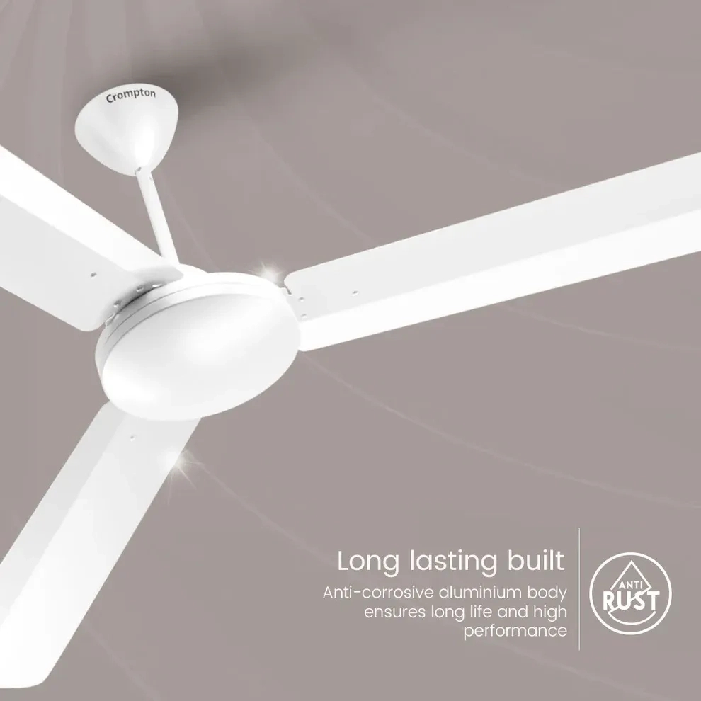 Crompton  High Speed Jura Prime Star Rated Ceiling Fan by Crompton for Multipurpose : Colours available: White 3 2