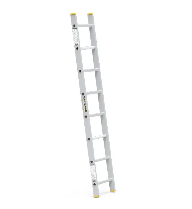 Youngman Y-Access Aluminum Wall Support Straight Ladder 8141 by Y Equipment Services : Colours available: Chrome 4 2