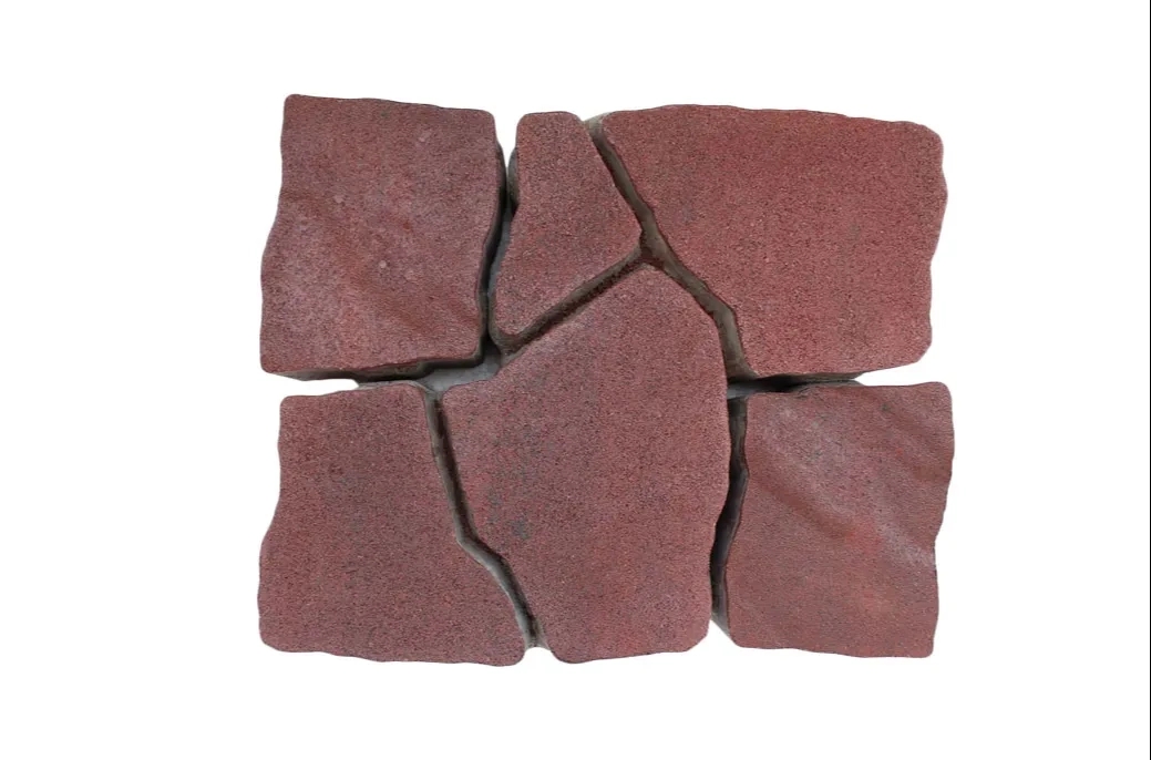 Basant Betons Polygon Beauty Pavers - Red Black Blended by Basant Betons for Multipurpose : Colours available: Maroon