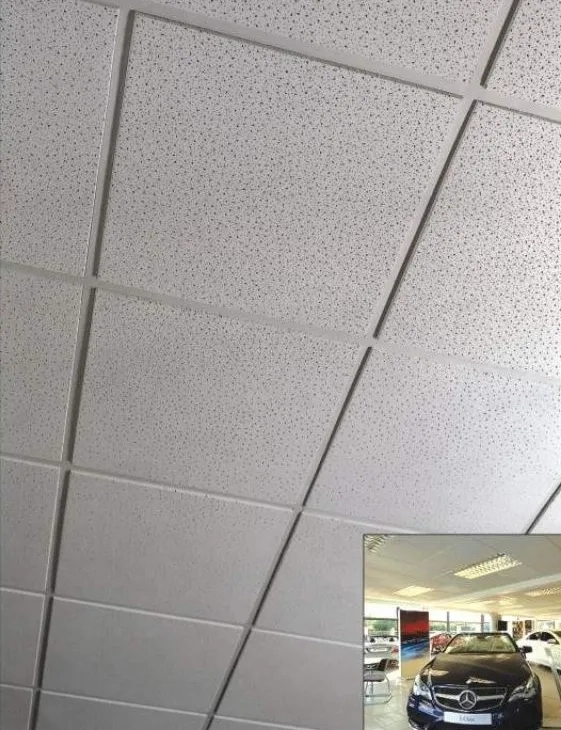 Aerolite Spinetone T24 Acoustic Ceiling Tile by Aerolite : Colours available: Grey