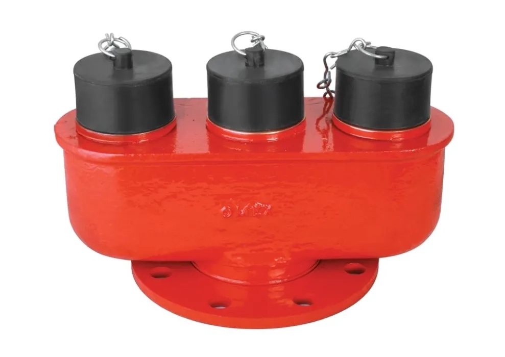 Safeguard Three Way Fire Brigade Collection Head by Safeguard Industries : Colours available: Red