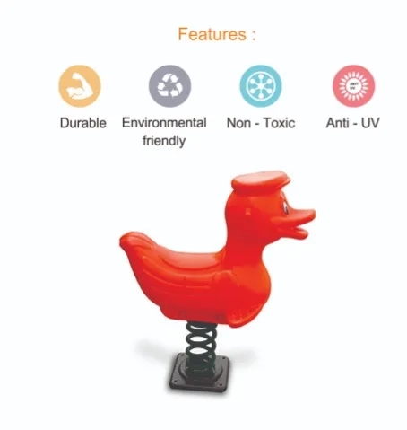 Ok Play Duck Rider Spring Rocker by OK Play for Outdoor, Indoor : Colours available: Red 2 1