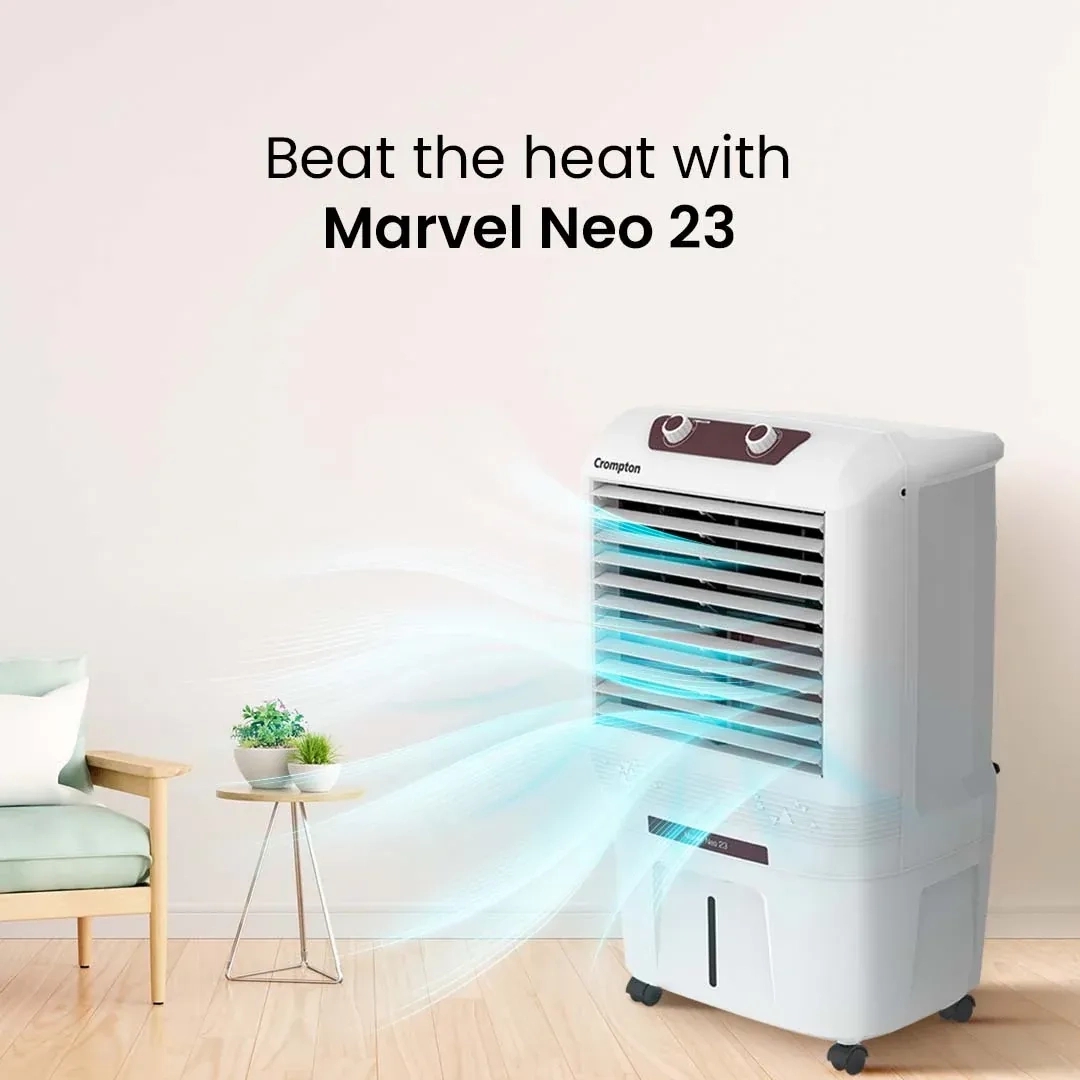 Crompton Marvel Neo Air Cooler - 23-L by Crompton : Colours available: White 10 1