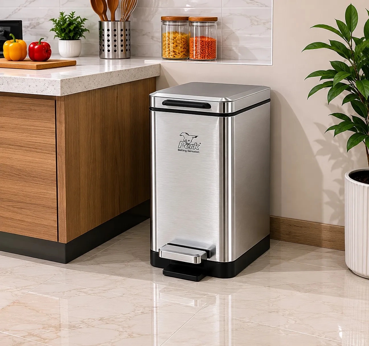Perk Ecosilm Dustbin 6L