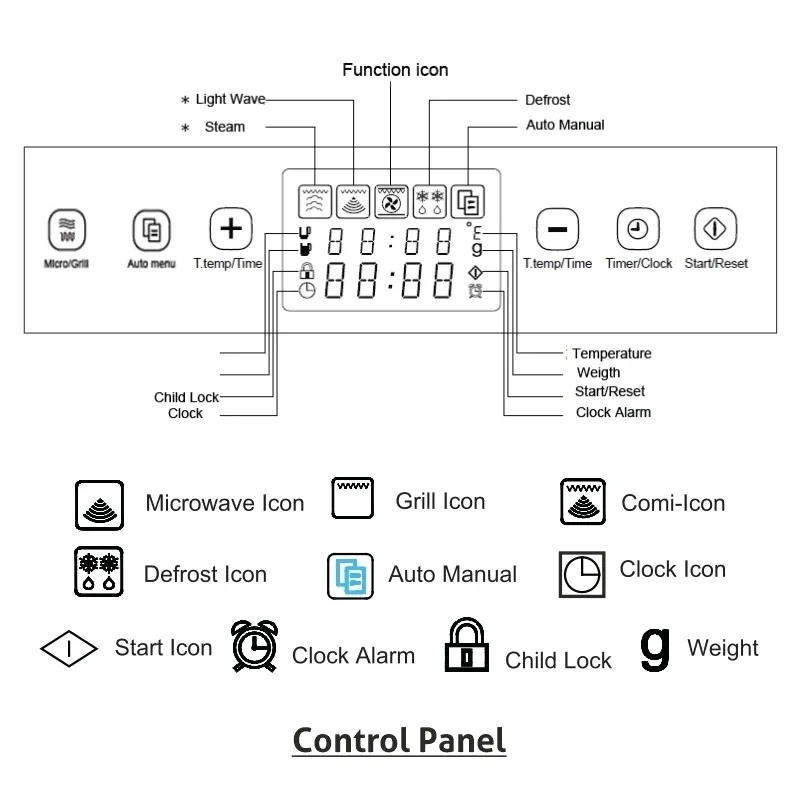 Glen Built-in-Microwave Oven with Touch Control Capacity 35 ltr. (MO 672) 4