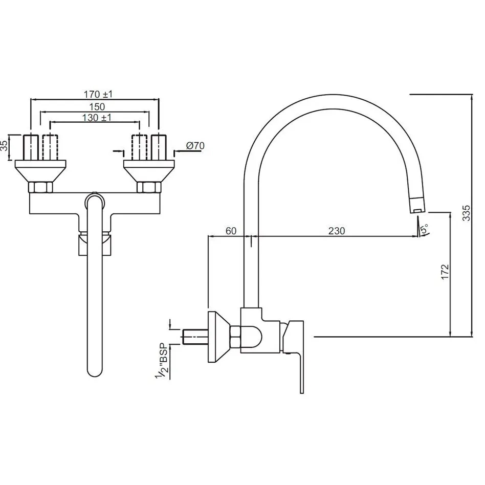 Jaquar Single Lever Sink Mixer - LYR-CHR-38165 by Jaquar : Colours available: Chrome 1 1