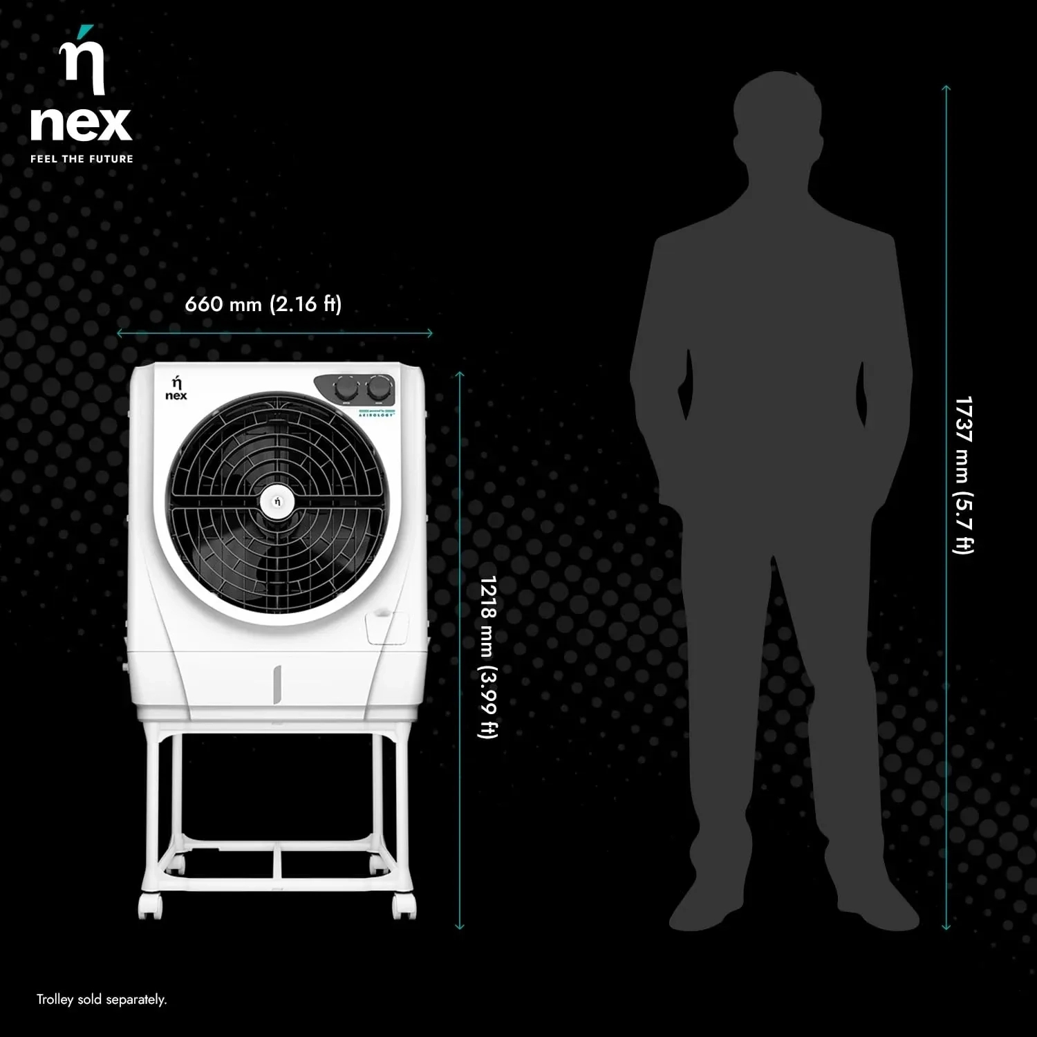 Bajaj NEX DAC D1 55L DESERT COOLER - Air Cooler by Bajaj : Colours available: White 12 5