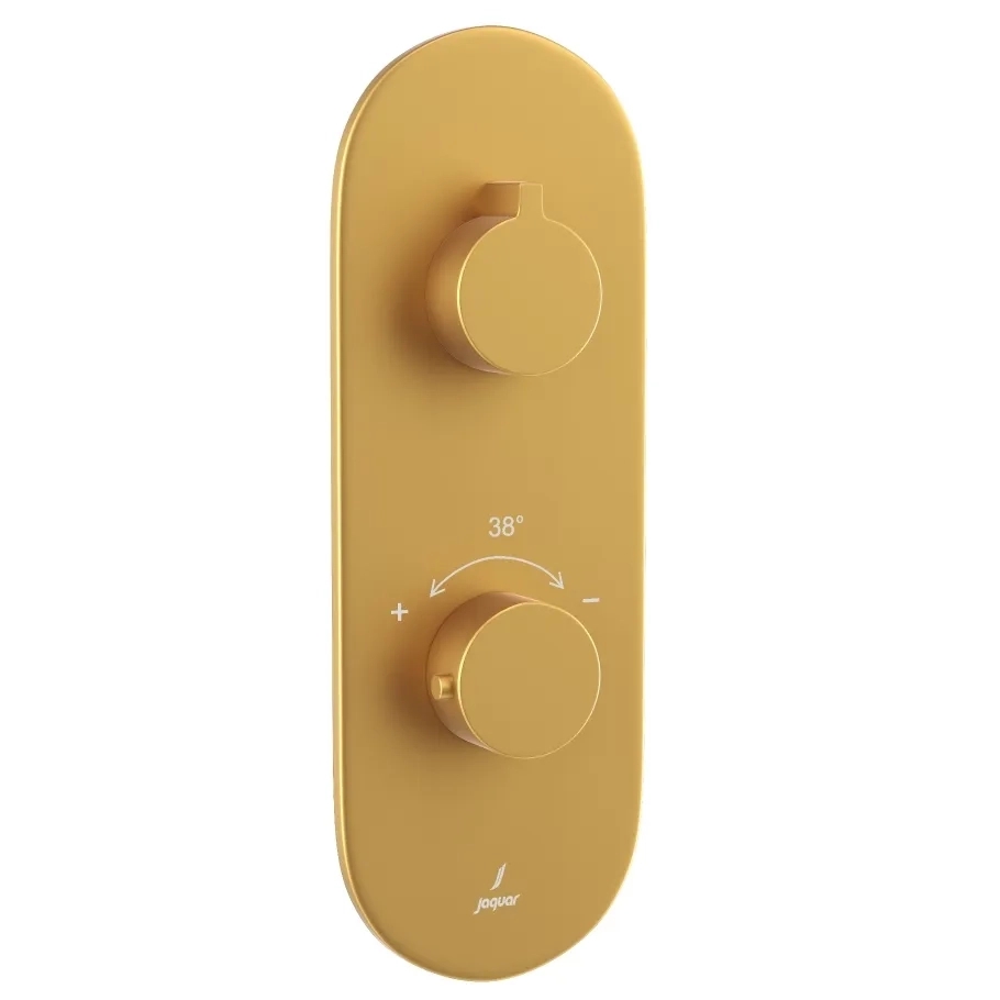 Aquamax Thermostatic Shower Mixer- Gold Matt PVD LAG-GMP-91661NK by Jaquar : Colours available: GoldMattPVD