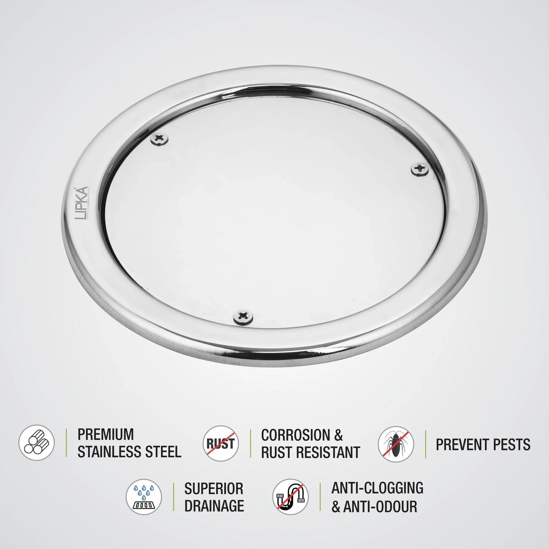 Sweep Out Round Floor Drain (5 inches) 2