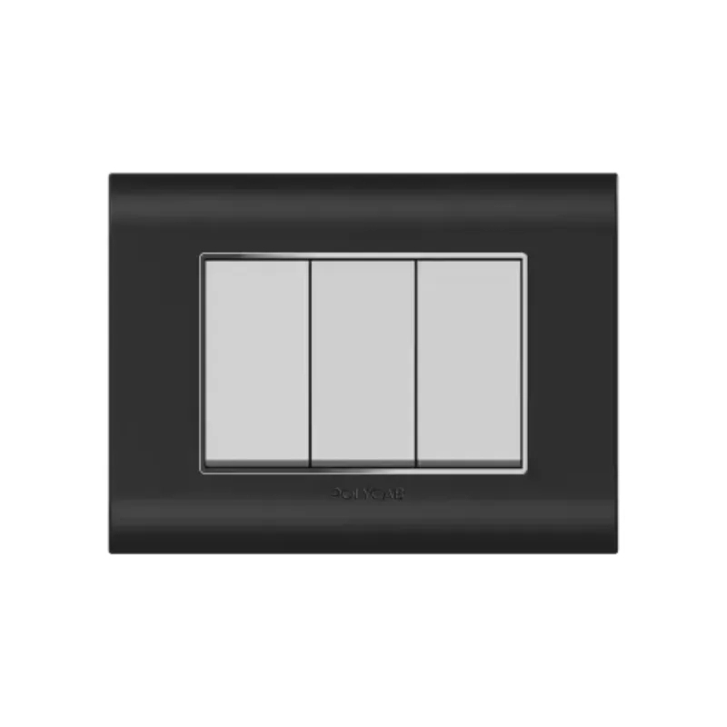 Polycab Curl Plus - 8M (Sq.) Grid Frame + Cover Curl Plus Matt. Black Levana by Polycab : Colours available: Black