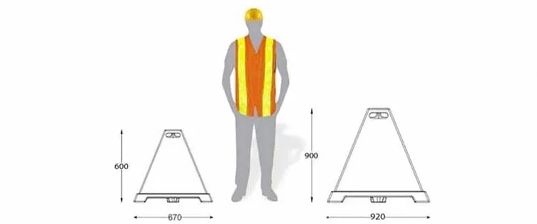 Frontier Triangle Traffic Cones by Frontier : Colours available: Red 1 1