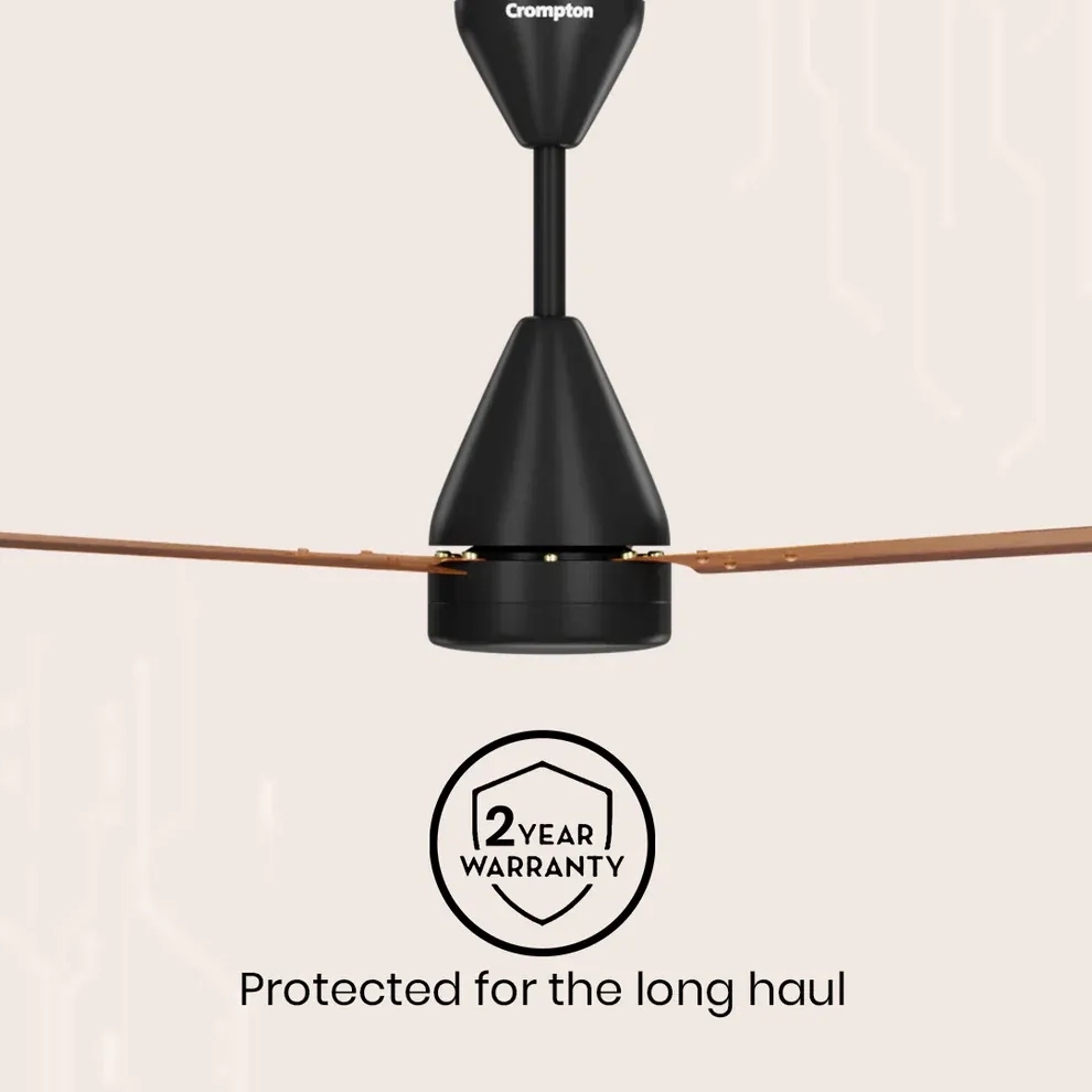 Crompton Energion Hyperjet smart BLDC Ceiling Fan - Dark Cherrywood by Crompton : Colours available: WoodyBrown 16 1