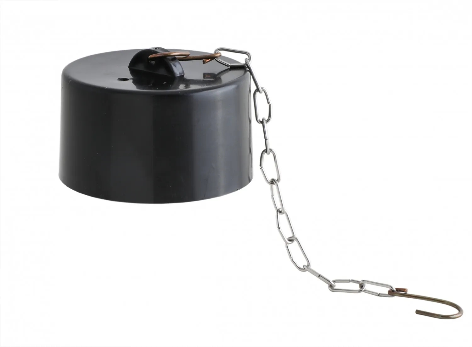 Rubber Cap and Chain for Fire breech inlet by Kartar : Colours available: Black