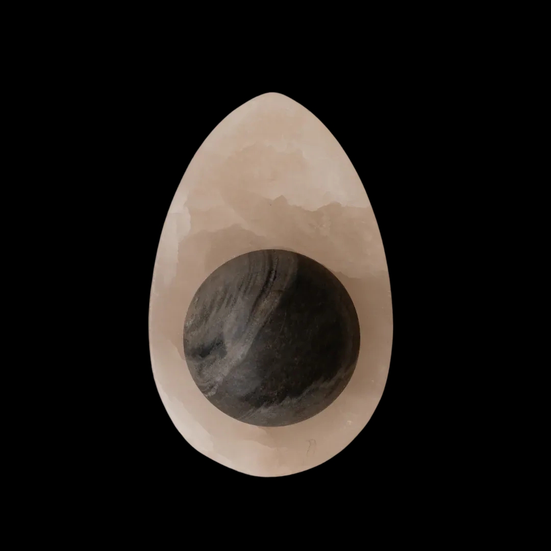The Living Influence Modern Alabaster Wall Sconce | Avocado-Inspired 2